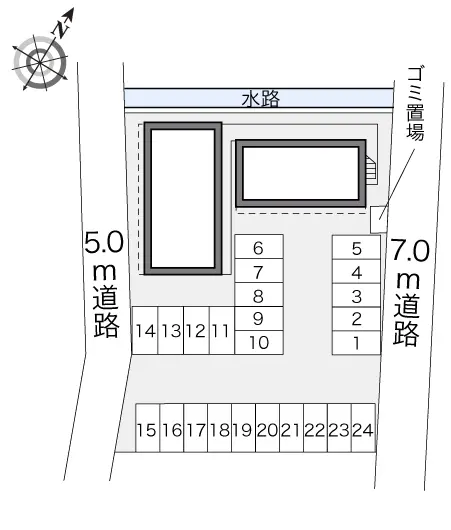 ★手数料０円★蓮田市川島　月極駐車場（LP）